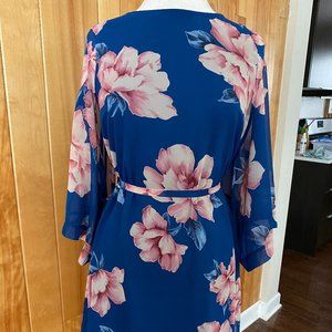 Lulus Floral Dress with Sleeves